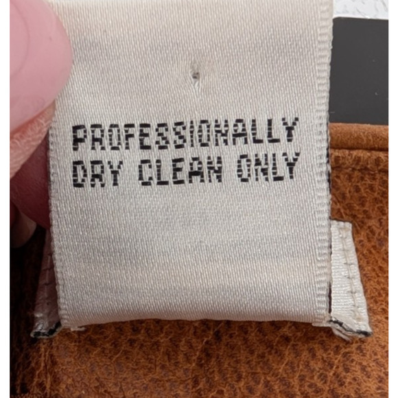 Rare VTG 90s Y2K Cache Camel Leather A Line Preppy Academia Western Mini Skirt 8 - Picture 7 of 7